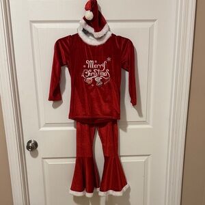 Festive Red Christmas Outfit for Kids